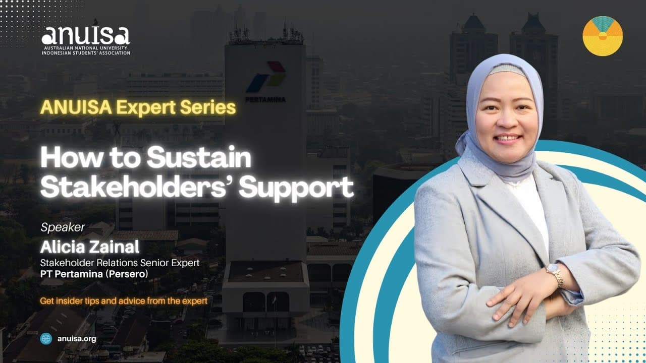 How to Sustain Stakeholders' Support with Alicia Zainal, Stakeholder Relations Senior Expert at PT Pertamina (Persero)